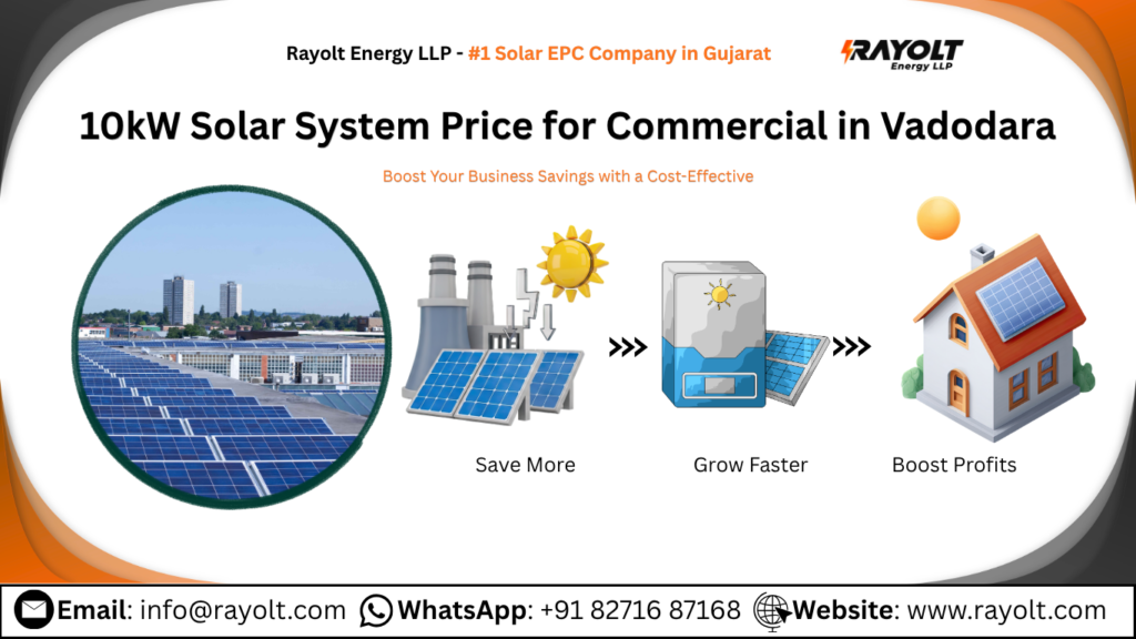 10kW Solar System Price for Commercial in Vadodara