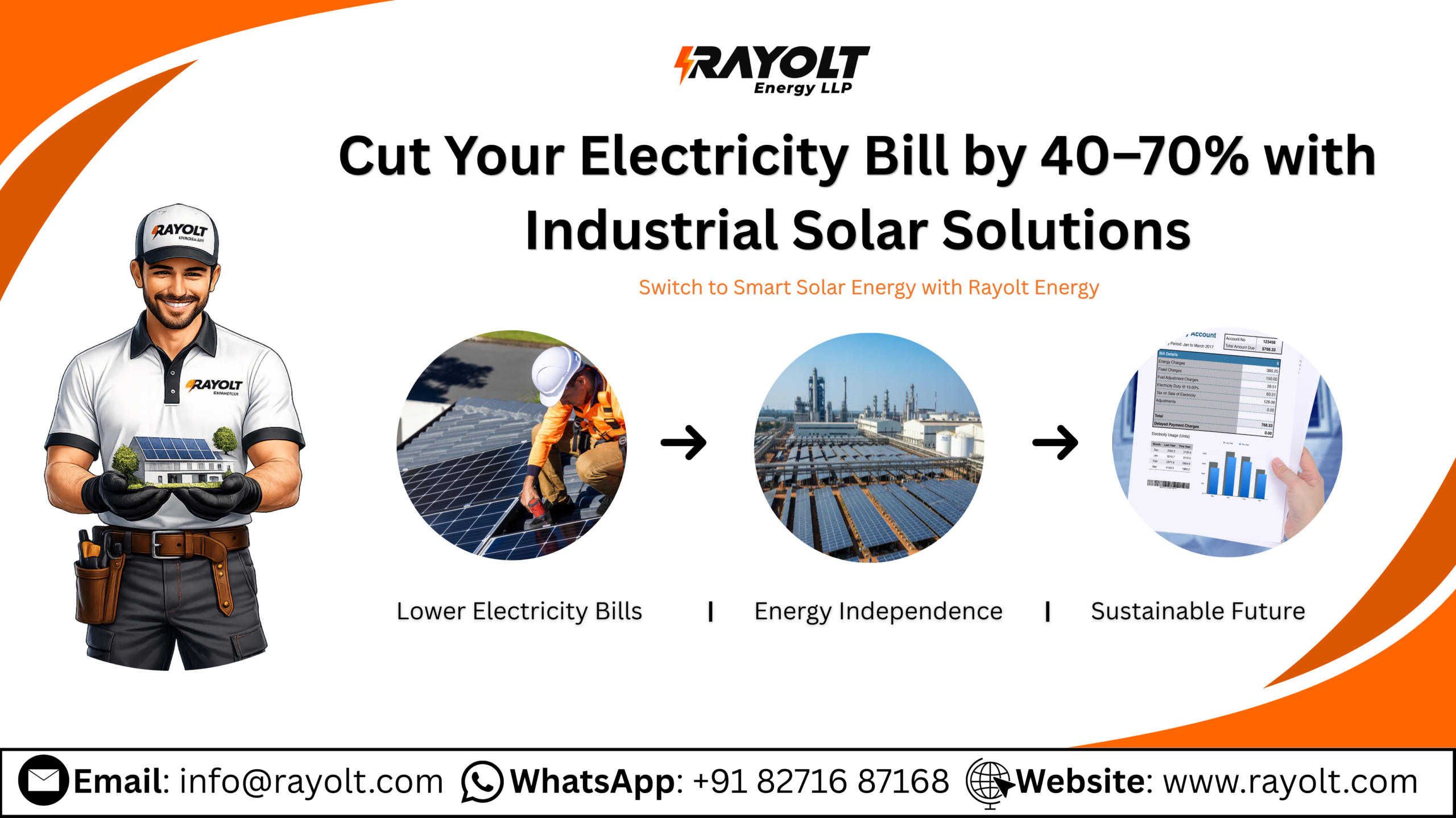 Cut Your Electricity Bill by 40–70% with Industrial Solar Solutions