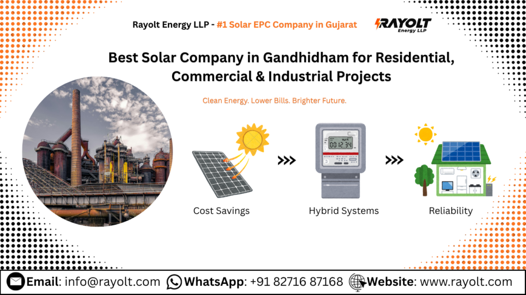 Best Solar Company in Gandhidham for Residential, Commercial & Industrial Projects