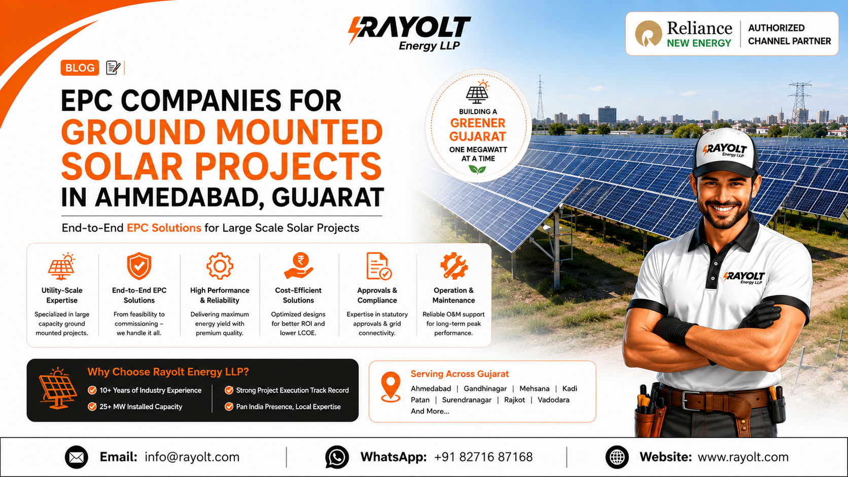 EPC Companies For Ground Mounted Solar Projects in Ahmedabad, Gujarat