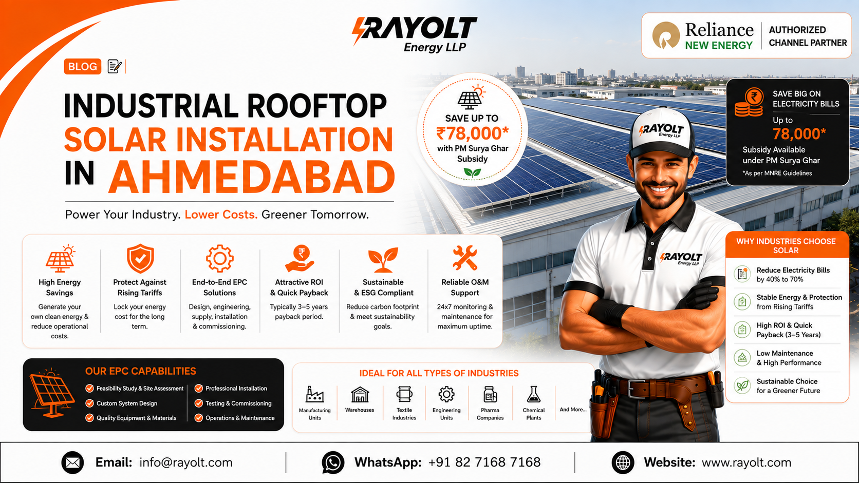 Industrial Rooftop Solar Installation in Ahmedabad