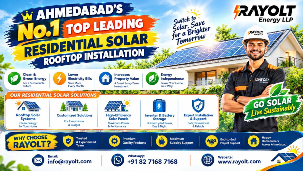 Ahmedabad's No.1 Top Leading Residential Solar Rooftop Installation